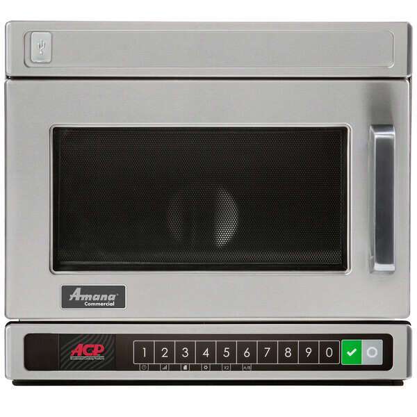 ACP, Inc. ACP Inc. Amana HDC10Y15, 21x17-inch Heavy-Duty Compact Commercial Microwave Oven, 1,000W