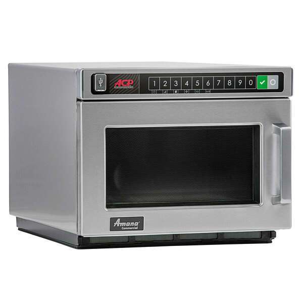 ACP, Inc. ACP Inc. Amana HDC12A2, 21x16.5-inch Heavy-Duty Stainless Steel Commercial Microwave Oven, 1,200W