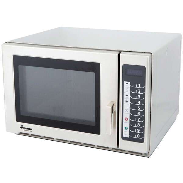 ACP, Inc. ACP Inc. Amana RFS18TS, 20.25x21.75-inch Medium-Duty Compact Commercial Microwave Oven, 1,800W
