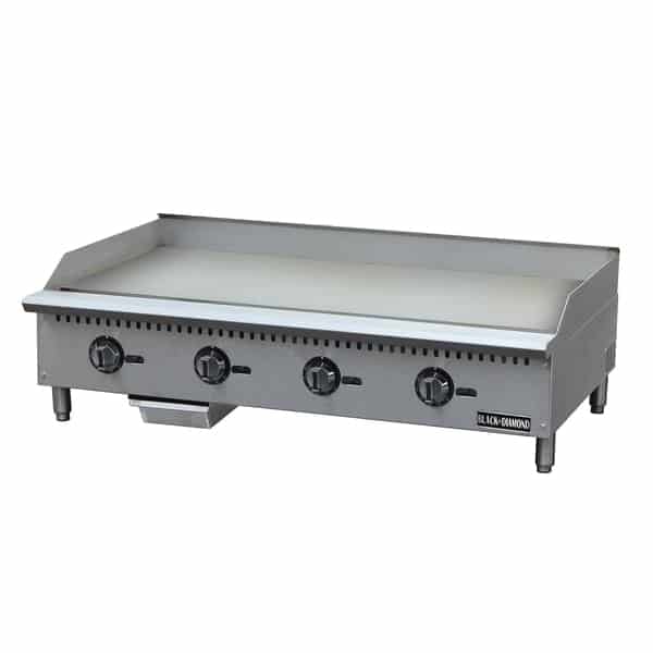 Admiral Craft Equipment Corp Admiral Craft BDCTG-48T, 48-inch Black Diamond Countertop Gas Griddle with Thermostatic Controls, 120,000 BTU