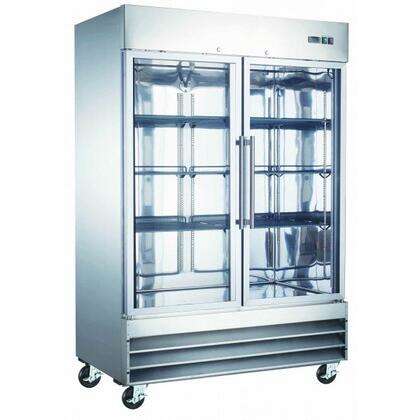 Admiral Craft Equipment Corp Admiral Craft USFZ-2D-G, 54-inch 2 Glass Doors Commercial Reach-In Freezer, 48 Cu.Ft.