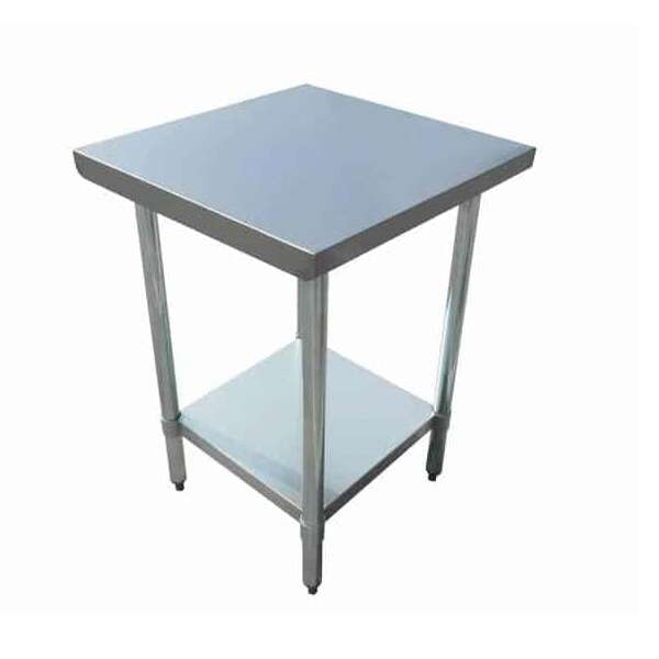 Admiral Craft Equipment Corp Admiral Craft WT-2436-E, 24x36-inch Stainless Steel Work Table with Galvanized Undershelf and Legs