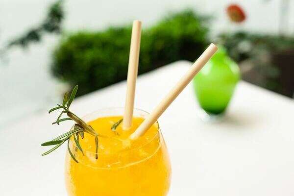 Agriterra Reeds RE1111-M08, 8.5-Inch Unwrapped Beige Reed Jumbo Straws, 200/CS