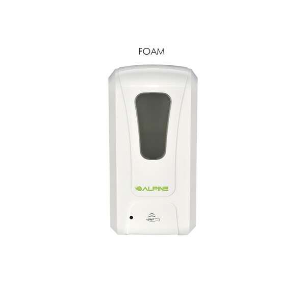 Alpine Industries Set: One Automatic Foam Soap/Sanitizer Dispenser and Four 1-Gallon Foam Hand Sanitizers