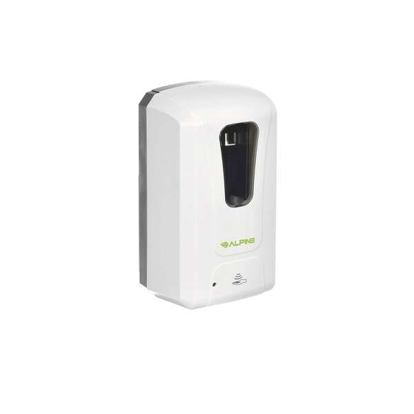 Alpine Industries 430-L-ALP 1200 ML Automatic Hands-Free Liquid/Gel Hand Sanitizer/Soap Dispenser, EA
