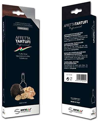 Ambrogio Sanelli 1720.000, Stainless Steel Truffle Slicer with Dark Wood Handle