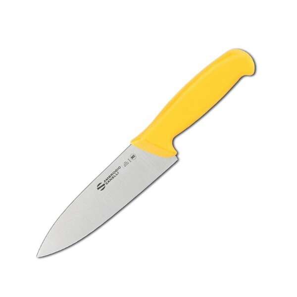 Ambrogio Sanelli S349.016Y, 6.25-Inch Blade Stainless Steel Chef Knife, Yellow