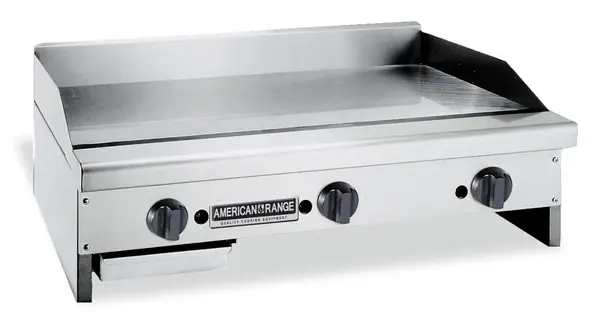 American Range ARTG-72, Counter Unit, 72 inch Thermostatic Gas Griddle with Steel Plate, NSF
