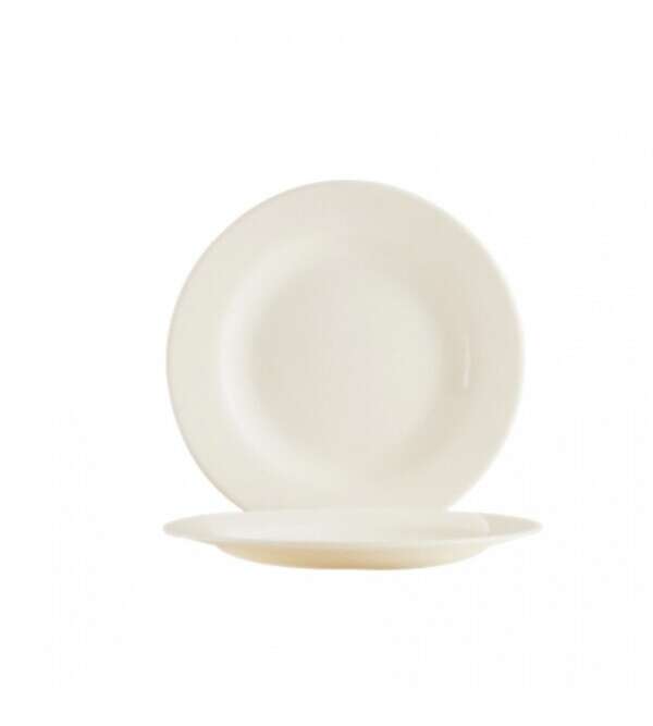 Arcoroc 47929, 7 5/8" Opal Reception Ivory Salad / Dessert Plate (Discontinued)