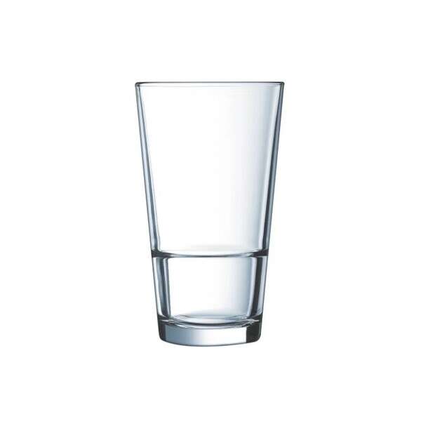 Arcoroc H3089, 16 Oz Stack Up Clear Beverage Glass, 12/CS