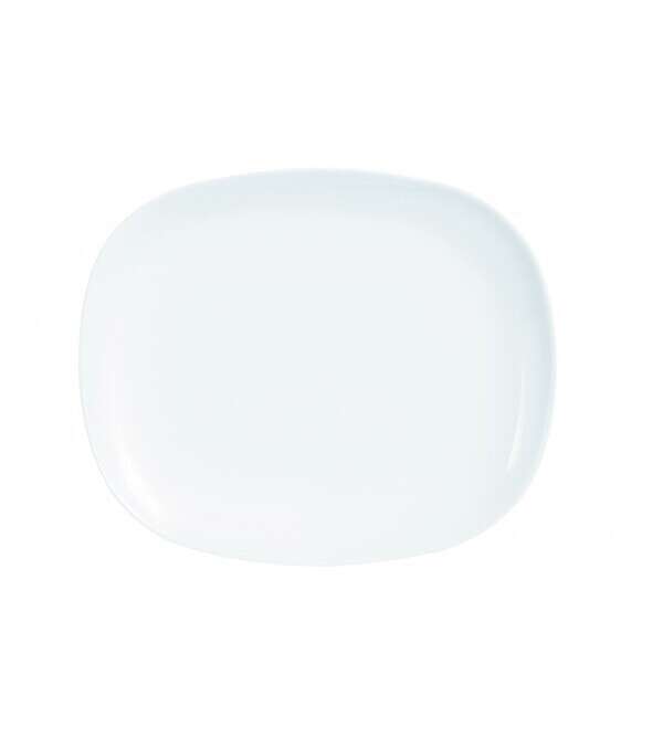 Arcoroc N9403ARC 11'x9" Evolutions Rectangular White Glass Plate, 12/CS (Discontinued)