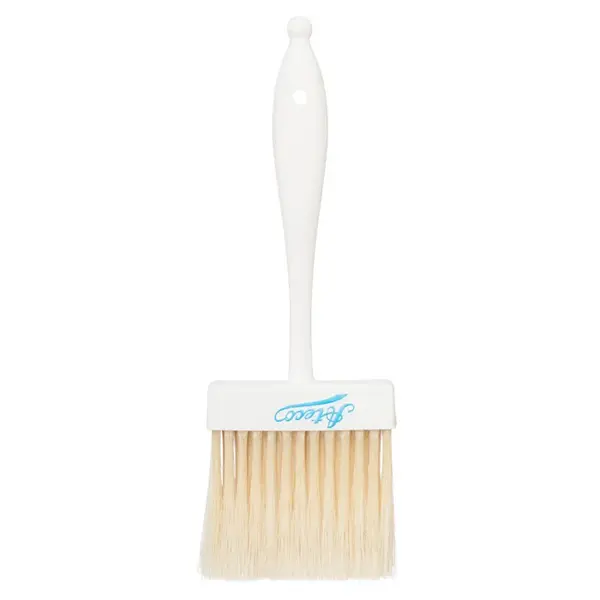 Ateco 1673, 3-Inch Wide Flat Pastry Brush, White Natural Bristles, Plastic Handle