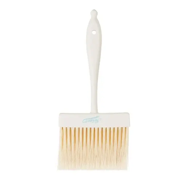 Ateco 1674, 4-Inch Wide Flat Pastry Brush, White Natural Bristles, Plastic Handle