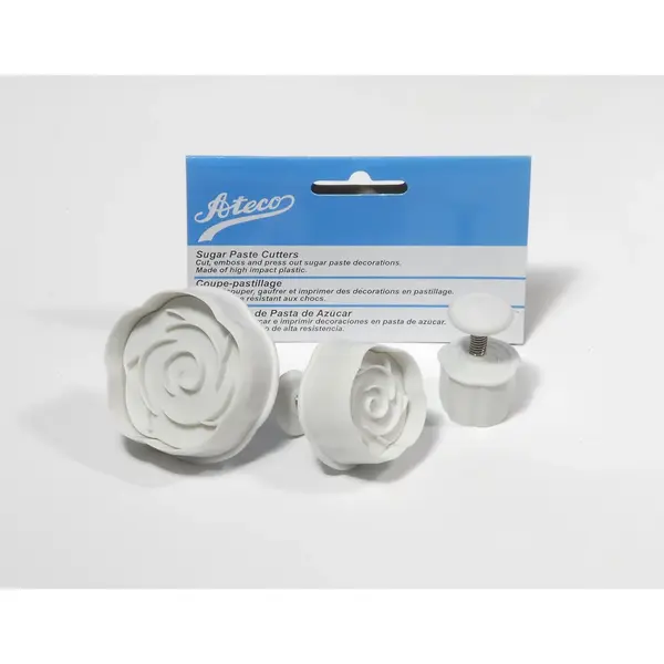 Ateco 1956, Rose Sugar Paste Cutters, Set of 3