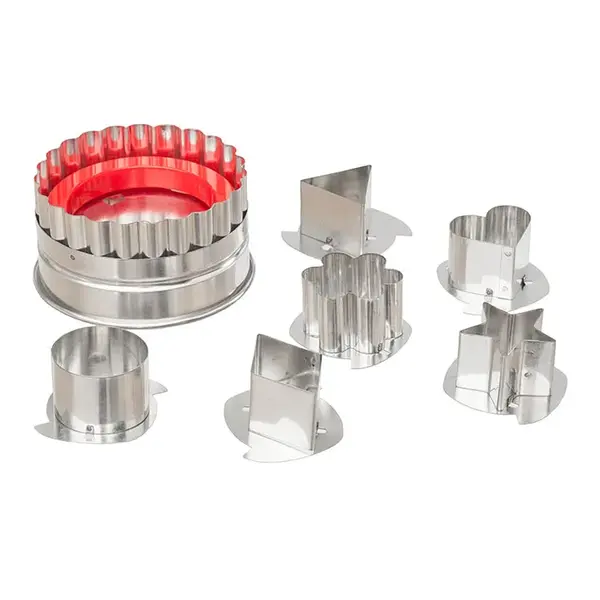 Ateco 4841, Large Linzer Tart Cookie Cutters, Set of 6