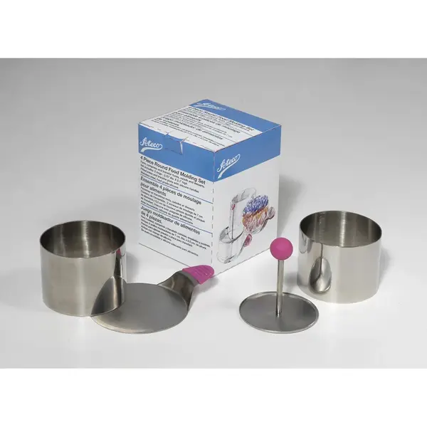 Ateco 4950, 4-Piece Food Rings Mold Set, 2.75 x 2.1-Inch