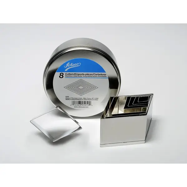 Ateco 5259, Plain Diamond Cutters, Set of 8