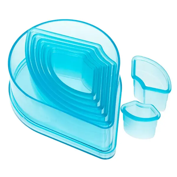 Ateco 5758, Plain Fan Cutters, Set of 7