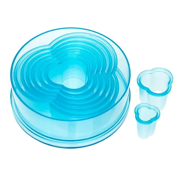 Ateco 5760, Plain Clover Cutters, Set of 8