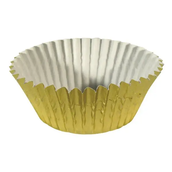 Ateco 6431, 2 x 1.25-Inch Gold Baking Cups, 200 per Box