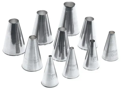 Ateco 810, 10-Piece Plain Decorating Tip Set