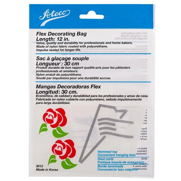 Ateco 3012, 12-Inch Flex Pastry Decorating Bag
