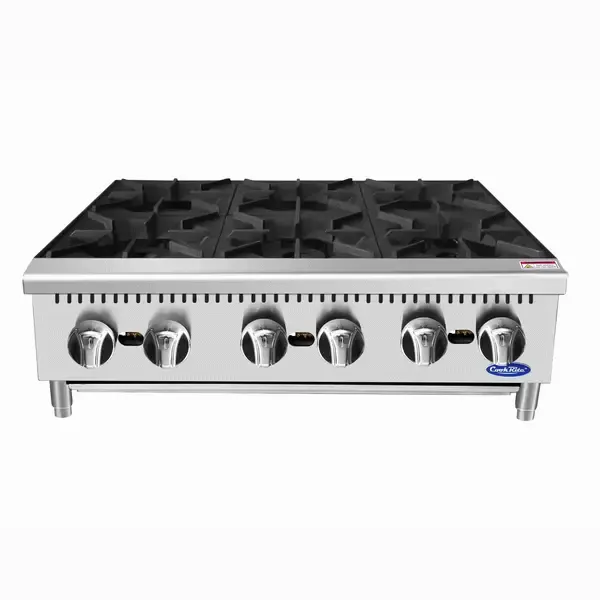 Atosa ACHP-6, 36-Inch Six (6) Burner Hot Plate