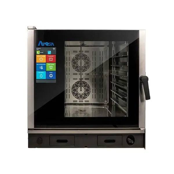 Atosa AEC-0621E, 35-Inch Electric Smart-Touch Combi Oven with 6 Full-Size Pans, 208V, 3 Phase