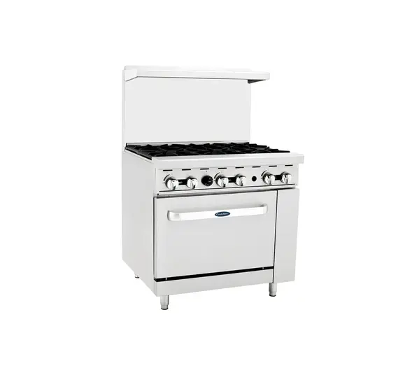 Atosa CookRite AGR-6B, 36-Inch 6 Burner Heavy Duty Gas Range Single Oven