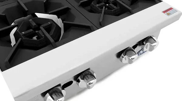 Atosa CookRite ATHP-24-4, 24-Inch Heavy Duty Four Burner Hot Plate / Countertop Range (Discontinued)