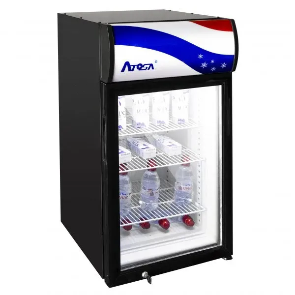 Atosa CTD-3S 3 Cu.Ft with Display Panel Countertop Merchandisers