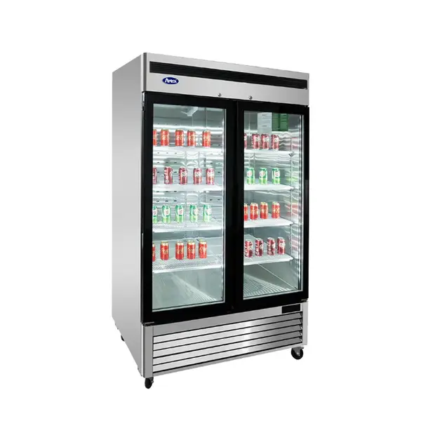 Atosa MCF8703ES Bottom Mount 2-Glass Door Merchandiser Freezer