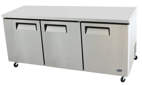 Atosa MGF8404GR 72-Inch Three-Door Undercounter Refrigerator