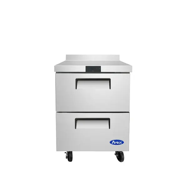 Atosa MGF8423GR, 27-Inch Worktop Refrigerator with Drawers & Backsplash