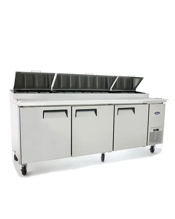 Atosa MPF8203GR 93-Inch 3-Door Pizza Prep Table