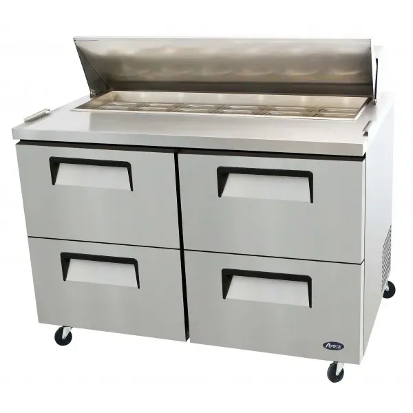 Atosa MSF8311, 48-Inch Four-Drawer Sandwich Prep Table (Discontinued)