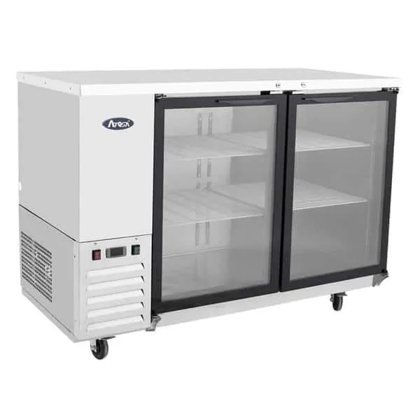 Atosa SBB59GGRAUS1 58-Inch Glass Door Back Bar Cooler
