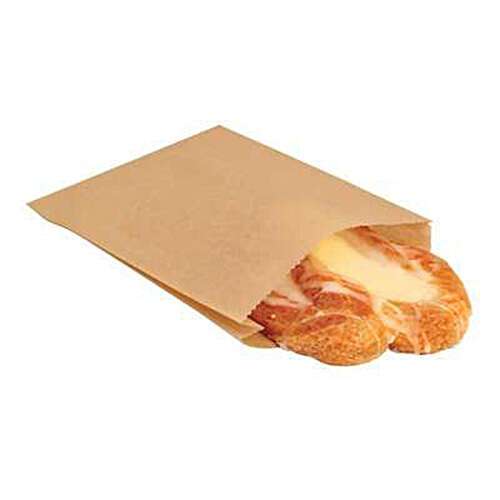Bagcraft Papercon 300100, 6.5x1x8-Inch Ecocraft Waxed Bakery Bag, 2000/CS