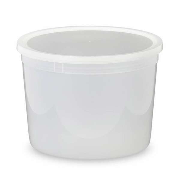 Berry Plastic T60764, 64Oz\4Lb Translucent Plastic Containers, 200/Cs. Lids Sold Separately.
