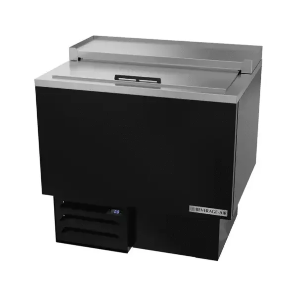 Beverage Air GF34HC-B, 34-Inch Top Loading Glass and Plate Chiller in Black