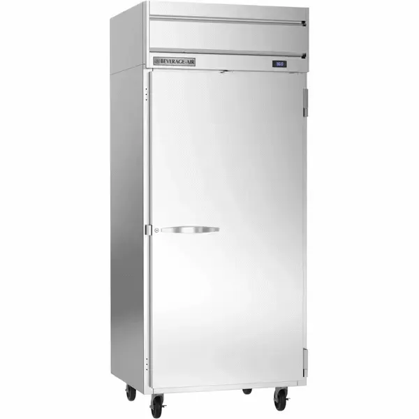 Beverage Air HR1WHC-1S, 35.00-Inch 30.76 cu. ft. Top Mounted 1 Section Solid Door Reach-In Refrigerator