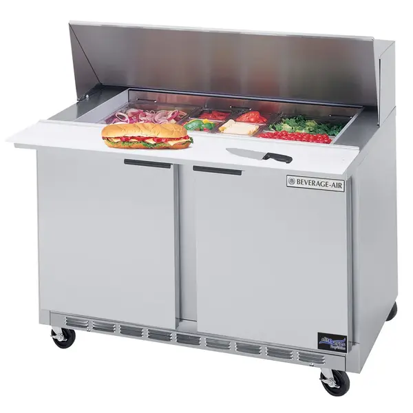 Beverage Air SPE48-12, 48-Inch Refrigerated Salad and Sandwich Prep Table, UL, cUL, UL-EPH, NSF