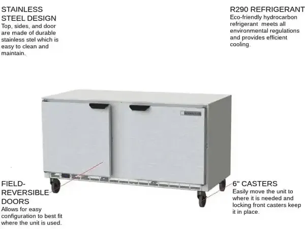 Beverage Air UCR60AHC, Undercounter Reach-In Refrigerator