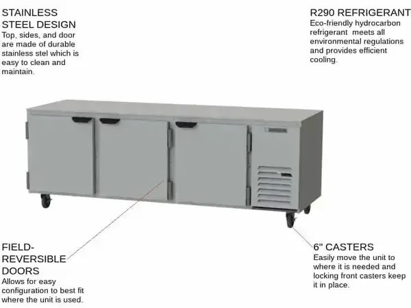 Beverage Air UCR93AHC, Undercounter Reach-In Refrigerator