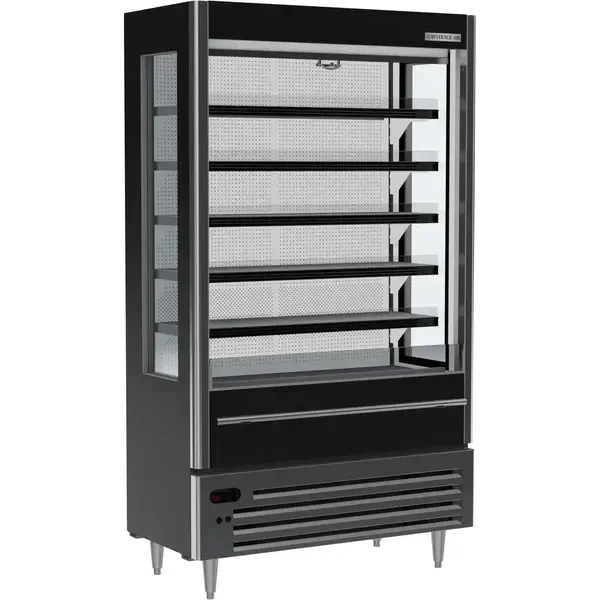 Beverage Air VMHCSL-18-1-B, VueMax Open-Air Slim Merchandiser in Black