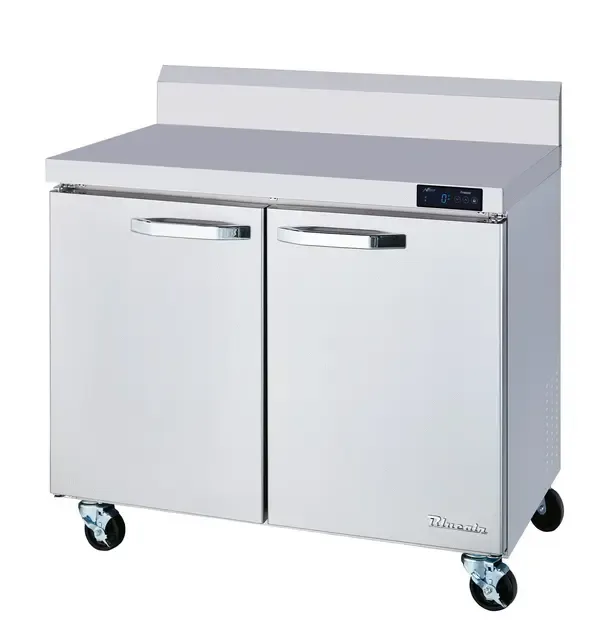 Blue Air BLUF36-WT-HC, 36-inch 2 Swing Doors Worktop Freezer, 9.2 Cu. Ft.