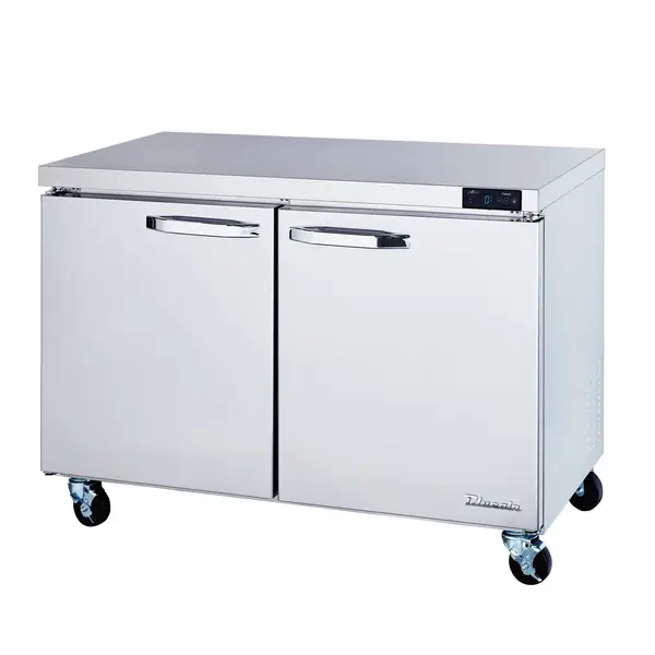 Blue Air BLUF48-HC, 48-inch 2 Swing Doors Undercounter Freezer, 13.1 Cu. Ft.