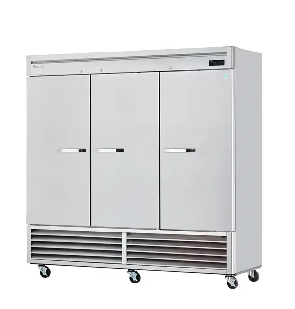 Blue Air ВЅF72-HC, 81-inch 3 Solid Door Bottom Mount Reach-In Freezer, 72 Cu. Ft.