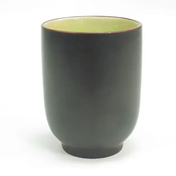 C.A.C. 666-1-G, 8 Oz 2.75-Inch Green Non-Glare Glaze Stoneware Cup, 3 DZ/CS
