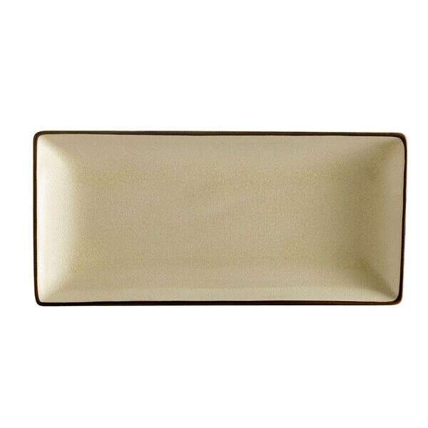 C.A.C. 666-13-W, 11.5x6.5-Inch White Non-Glare Glaze Japanese Style Rectangular Stoneware Platter, DZ